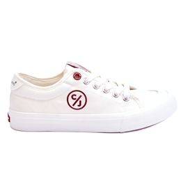 Sneakers Donna In Tessuto Cross Jeans LL2R4043 Bianche bianco