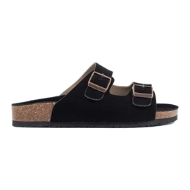 Goodin Infradito in pelle nera nero