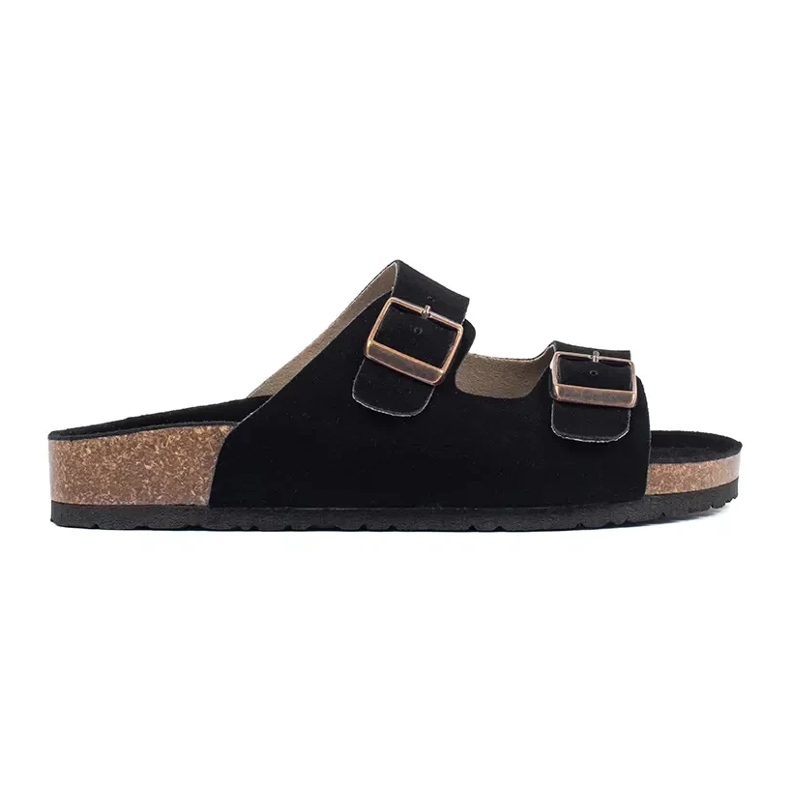Goodin Infradito in pelle nera nero