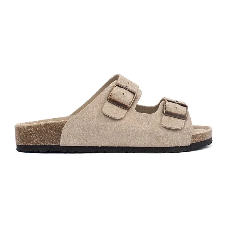 Goodin Flip di cuoio da donna Flip beige