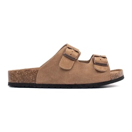Goodin Infradito in pelle marrone