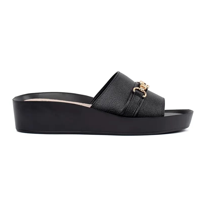 Goodin Infradito da donna nere con catena nero