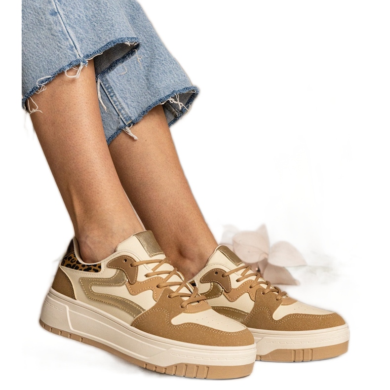 Sneaker beige sneaker sportive femminili