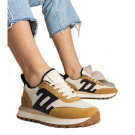 Sneakers sportive da donna marroni marrone