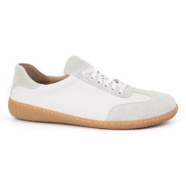 WASAK Scarpe in pelle minimalista maschile a piedi nudi 0742W BIANCA