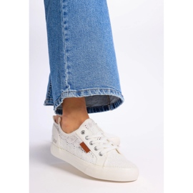 Big Star Star Women's Sneakers con Pattern W274925 White bianca