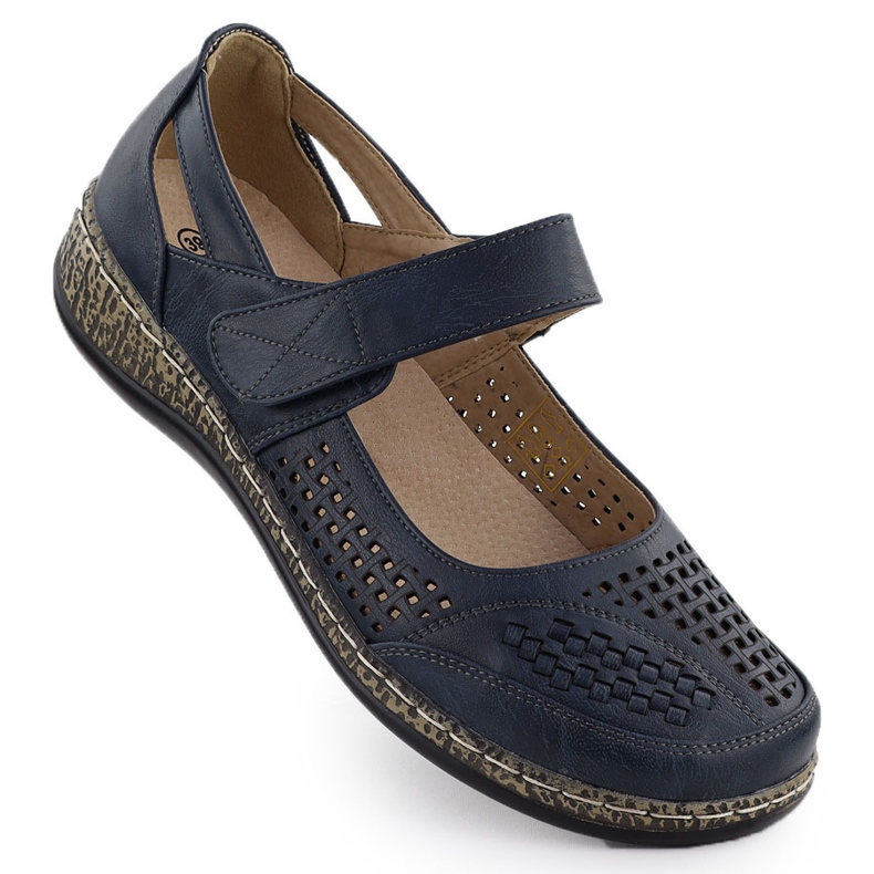 Scarpe da donna con Blue Navy Blue UNISOFT 7026