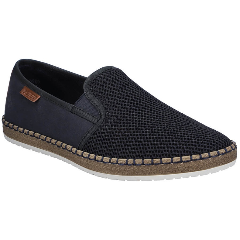 Scarpe da uomo inserite espadrilles blu blu rieker b5265-14
