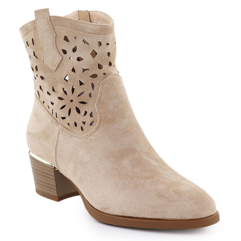 Stivali da lavoro da donna Beige Beige Vinceza 58452