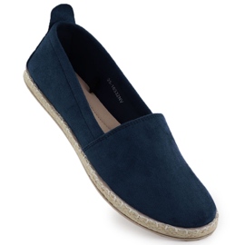 Espadrille femminili inserite in Suede Navy Blue Potocki Py16332