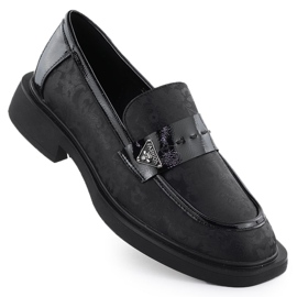 Scarpe da donna Lords Black Potocki SZ12650 nero