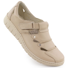 Scarpe in pelle da donna con beige Helios 780