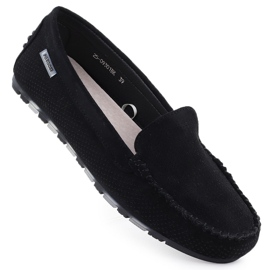 MCCASINS SCARPE SUDE DONNE DONNE BLACK POTOCKI WL09301 nero