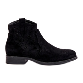 S.Barski Stivali da donna Openwork per il castello nero S. Barski Hy42-081