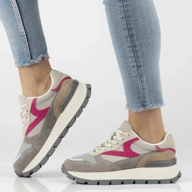 Sneaker in pelle Filippo DP7070/25 beige