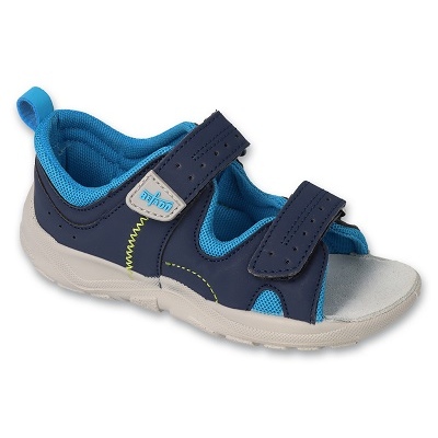 Inserto in pelle per bambini di Befado Sandals 721p021 blu navy