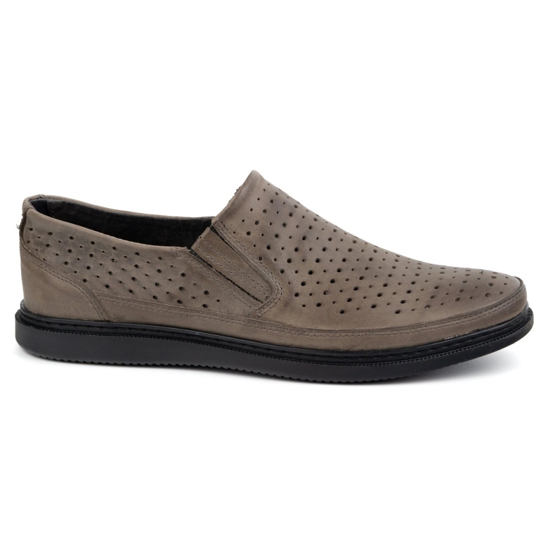 Polbut Scarpe in pelle aperta da uomo 2107l grigio