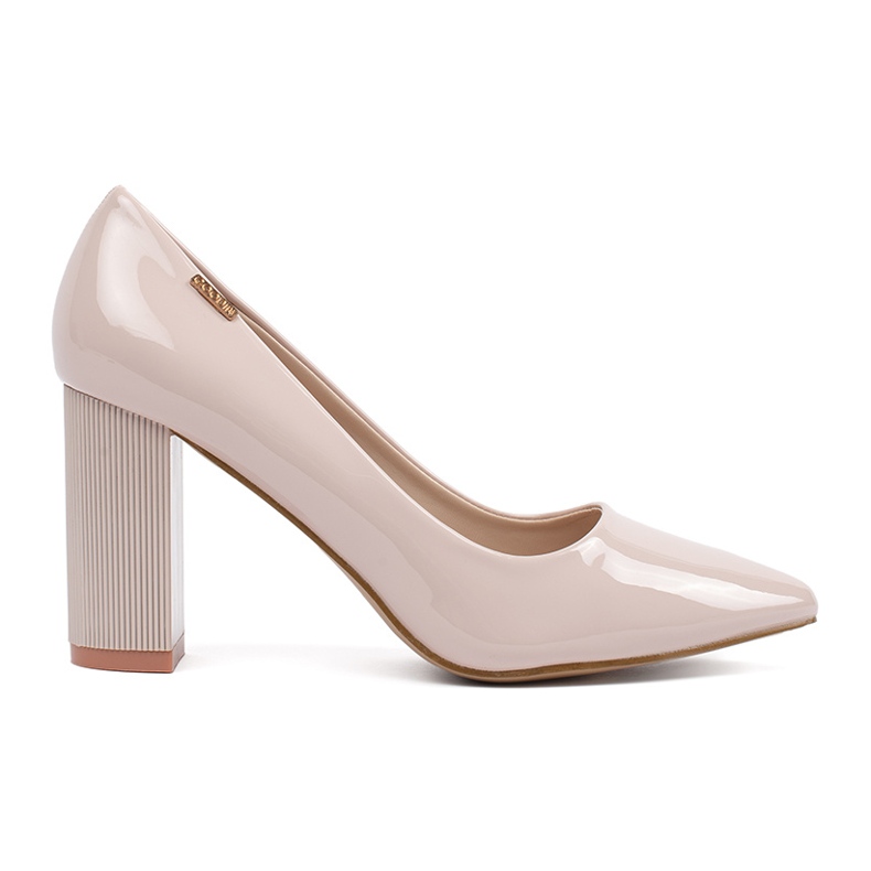 Goodin Décolleté laccate beige sul montante
