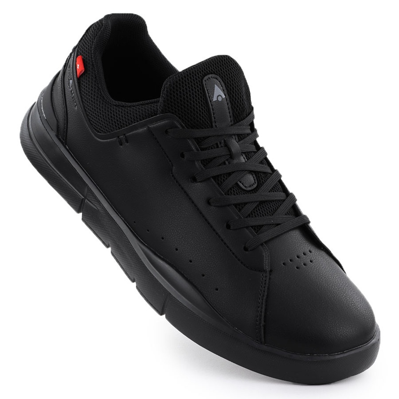 Scarpe sportive in pelle maschile nero McArthur MC19