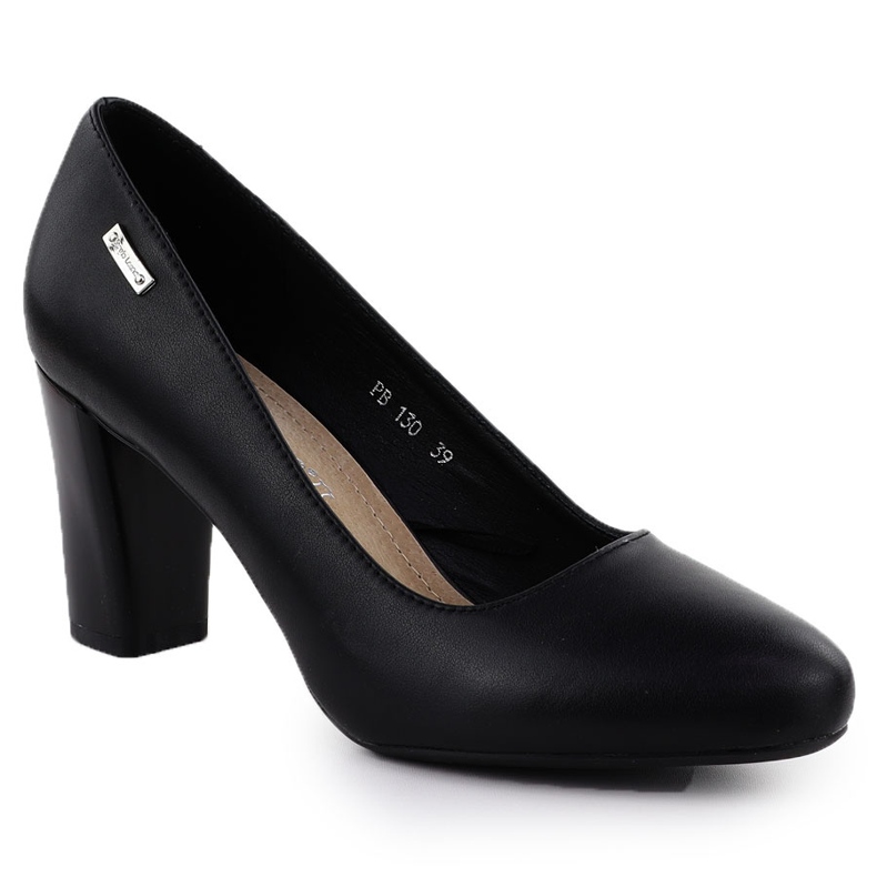 Pompe in pelle sul post Black Sergio Leone PB130 nero