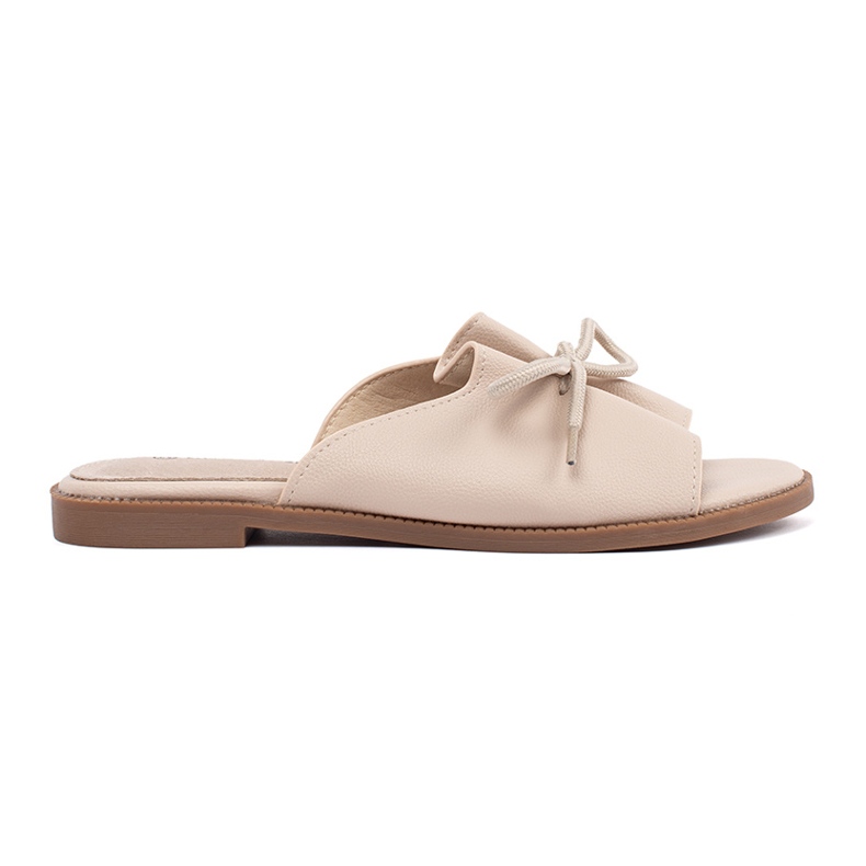Goodin Flap di beige con un arco