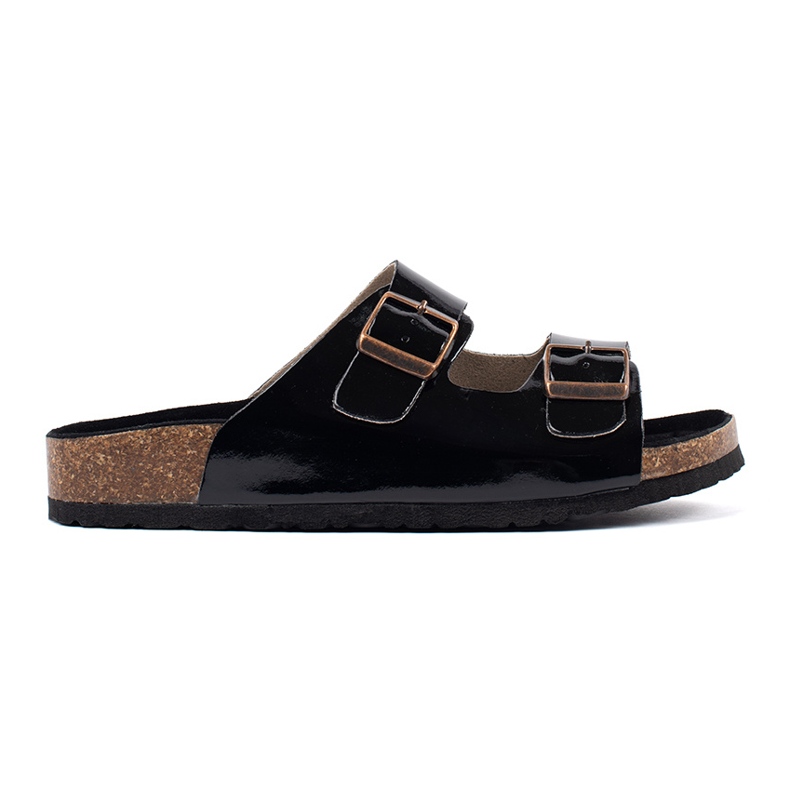 Goodin Flip Black Flip su una suola piatta nero
