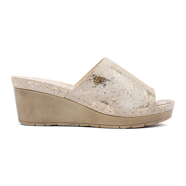 Goodin Flip -flip -flip per zeppe taupe d'oro