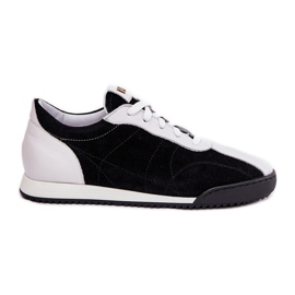 Laura Messi 2935 Scarpe sportive in pelle femminile nero