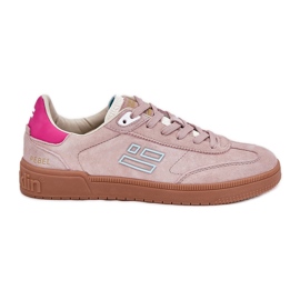 Scarpe sportive in pelle scamosciata per donne D.Franklin DFSH387005 Posa sporca rosa
