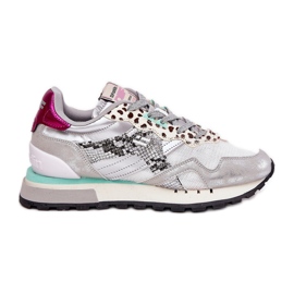 Scarpe sportive femminili sneaker D.Franklin DFSH378006 Silver d'argento