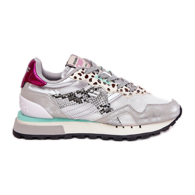 Scarpe sportive femminili sneaker D.Franklin DFSH378006 Silver d'argento