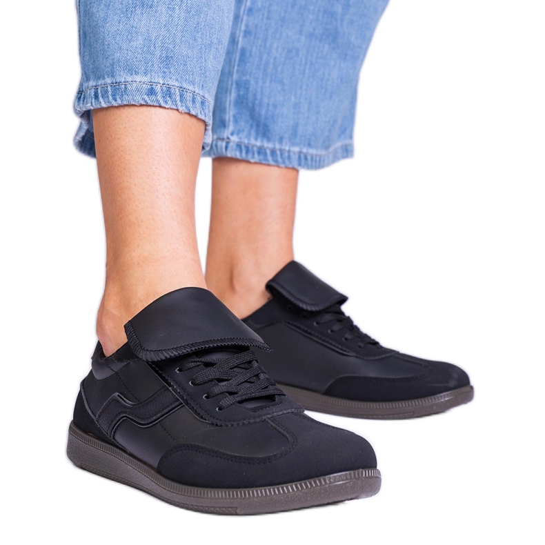 Sneaker nera bassi nero