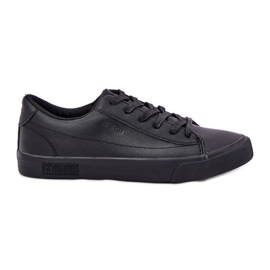 Sneakers in pelle eco -bassa maschile Big Star NN174252 NERO