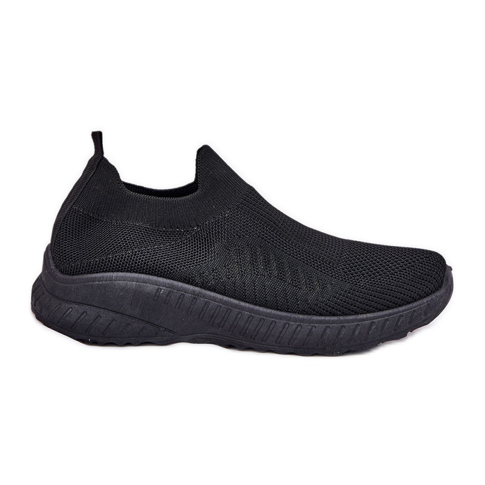 Scarpe sportive materiali scivolate nere da donna nero