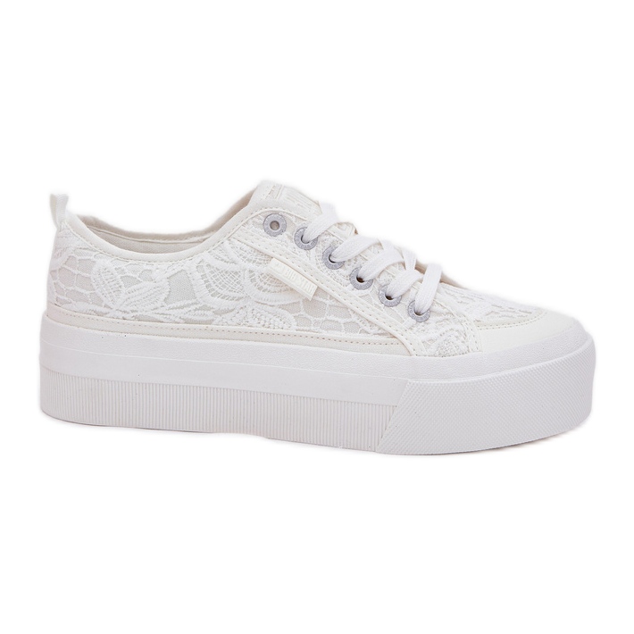 Big Star RR274747 Sneaker in pizzo femminile bianca