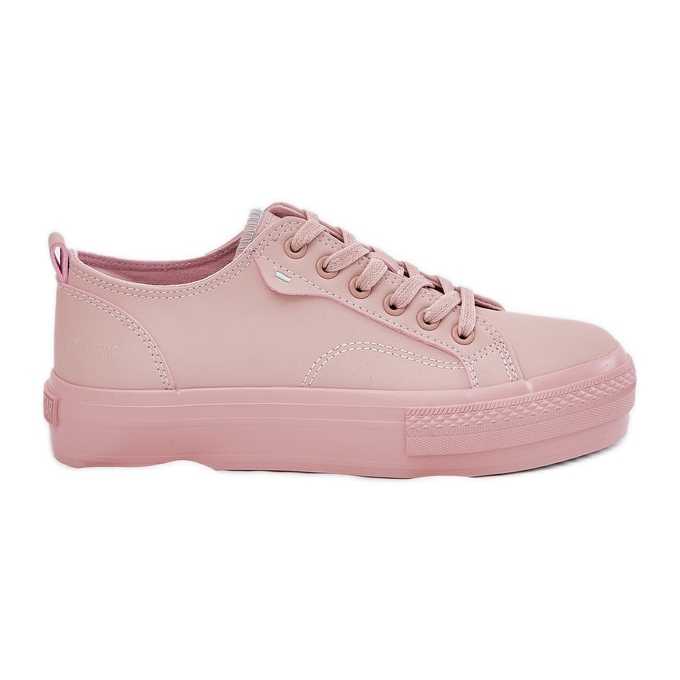 Sneaker da donna sulla piattaforma con Eco Leather Big Star RR274A294 Pink rosa