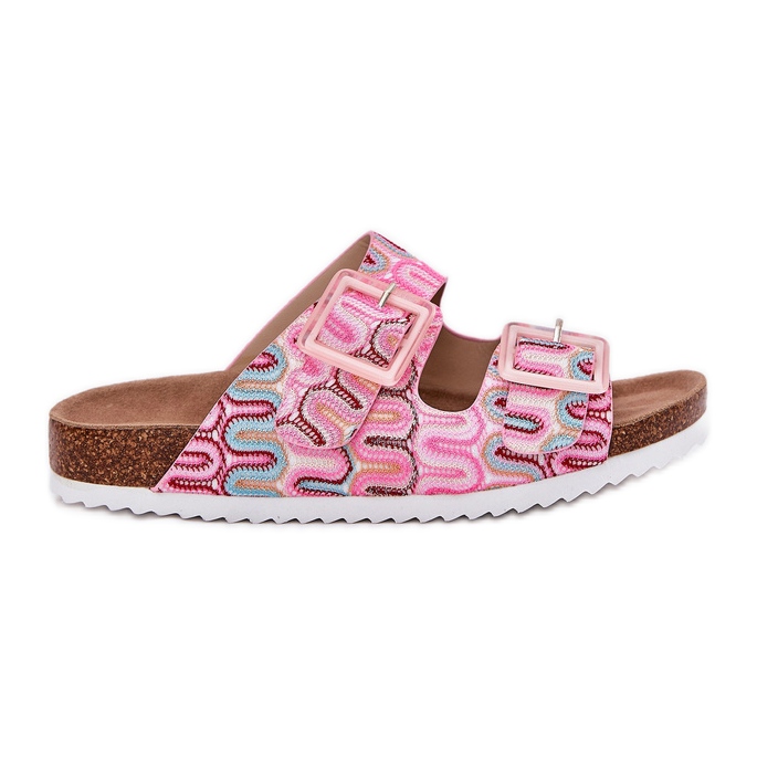 S.Barski Infradito da donna con fibbie e glitter S. Barski RB51-006 Pink rosa