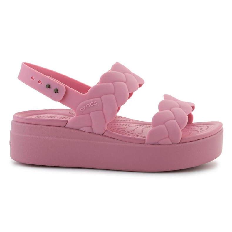 CROCS Brooklyn Weven Weedge Basso 209977-6xx Sandali rosa