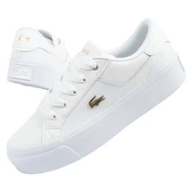 Scarpe lacoste piattaforme ziane 05216 bianco