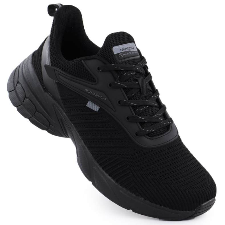 Scarpe sportive maschili Black Atletico VB17566 nero