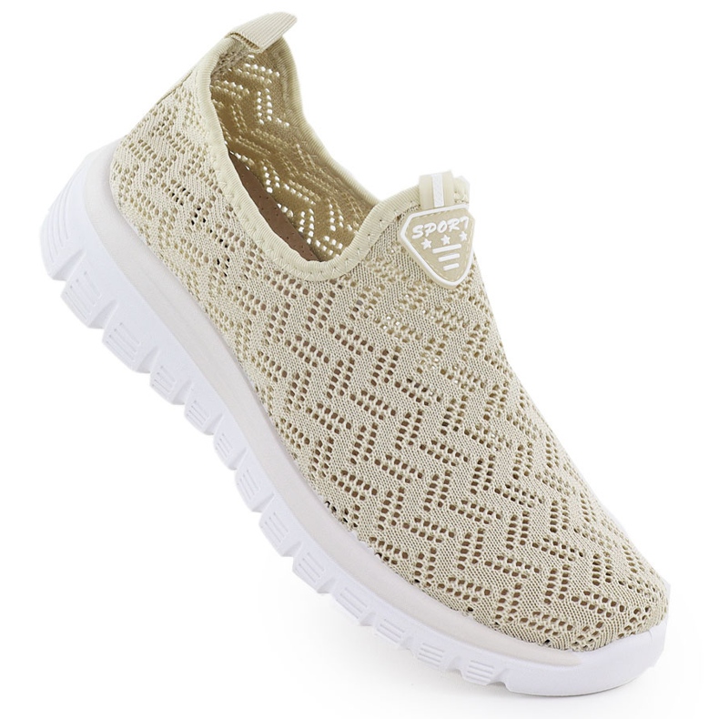 Scarpe sportive da donna Slip Openwork su Beige Artiker 56C1016