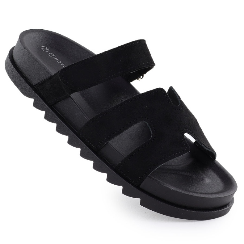 Pantofole da donna Black Potocki GN17303 nero