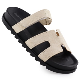Pantofole da donna beige potocki gn17303