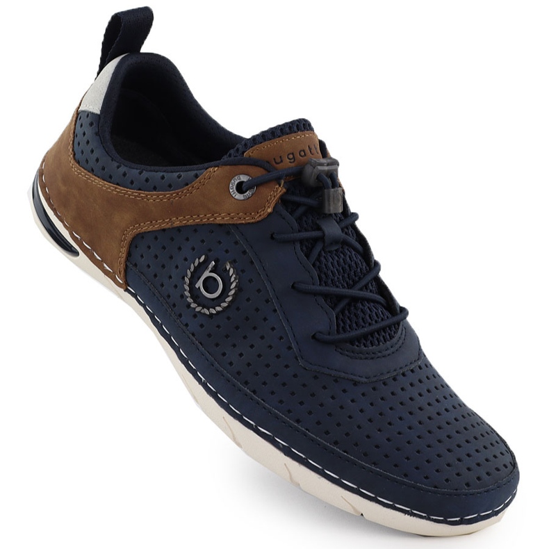 Scarpe sportive maschili casual blu navy bugatti 21-asg03-5000