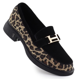 Scarpe leopardo Lordy in pelle Lords Black Vinceza 66791 nero