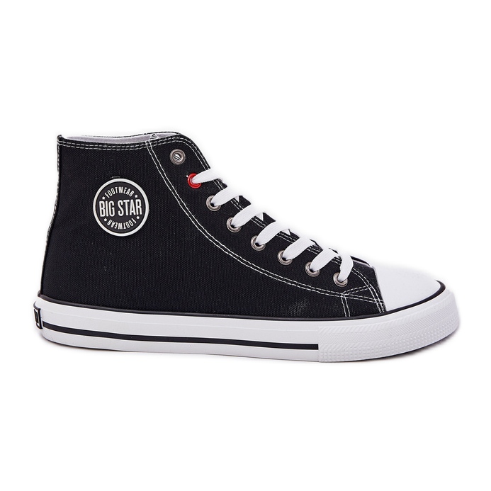 Materiale Sneaker maschile Big Star NN174304 Hi-Poly System Black System nero