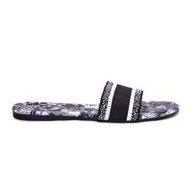 Flap da donna piatta modellata Nero
