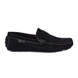 Big Star RR174049 mocassini in pelle scamosciata maschile nero