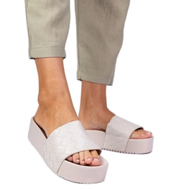 Flip di pressione beige