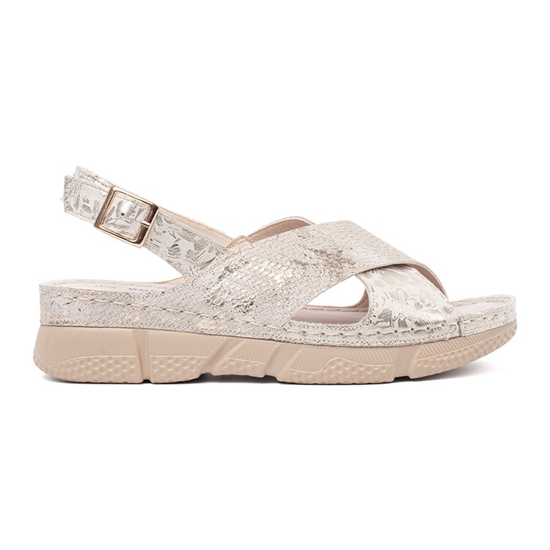 Goodin Sandali di luce leggera piatta beige